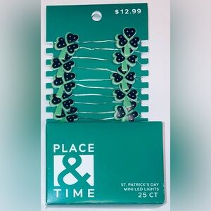 Place & Time St Patrick’s Day Mini White LED String Lights - NEW!